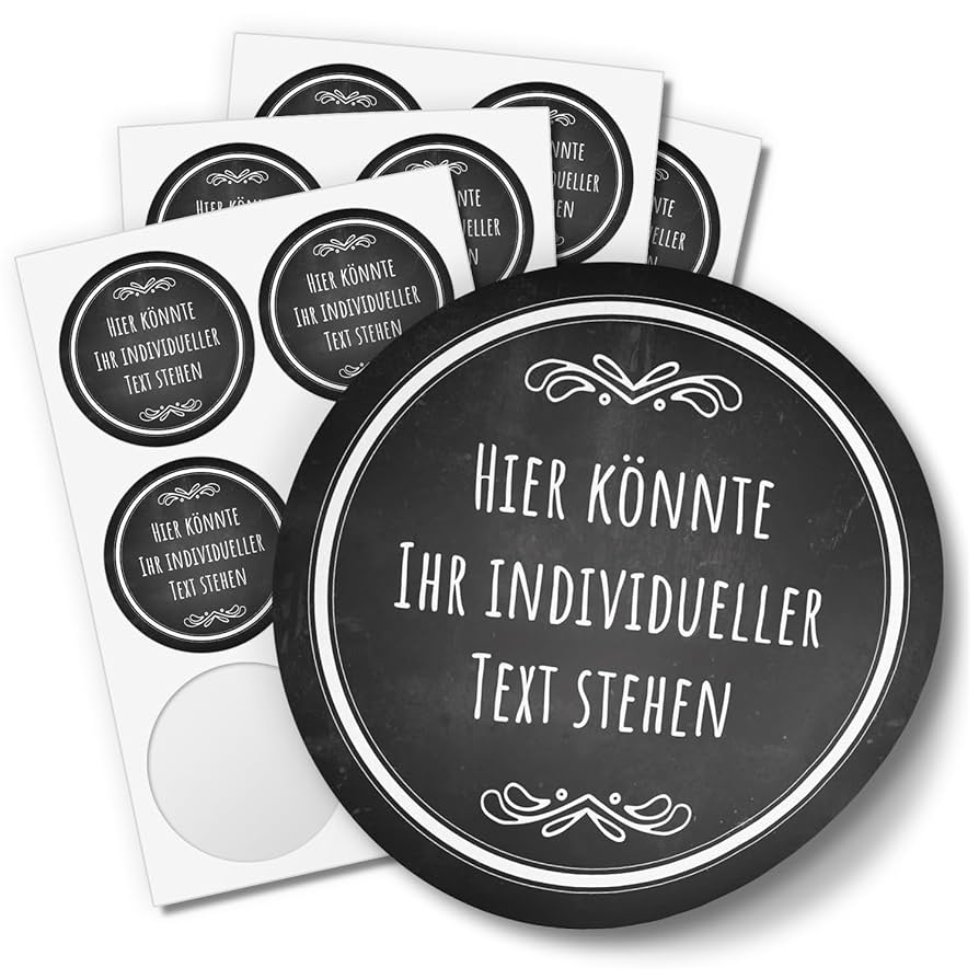 Sticker Rund 6cm